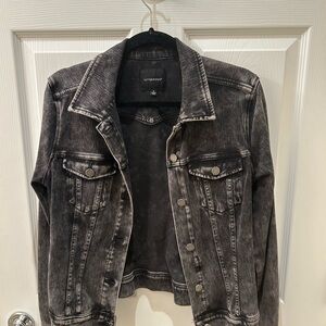 Black stretchy jean-like jacket